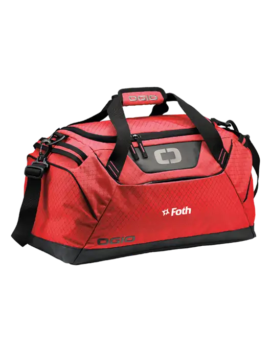 OGIO Red Catalyst Duffle
 w/Foth Logo