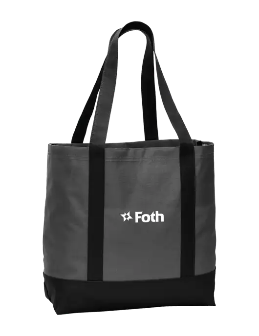 Carryall Charcoal/Black Day Tote Dark w/Foth Logo
