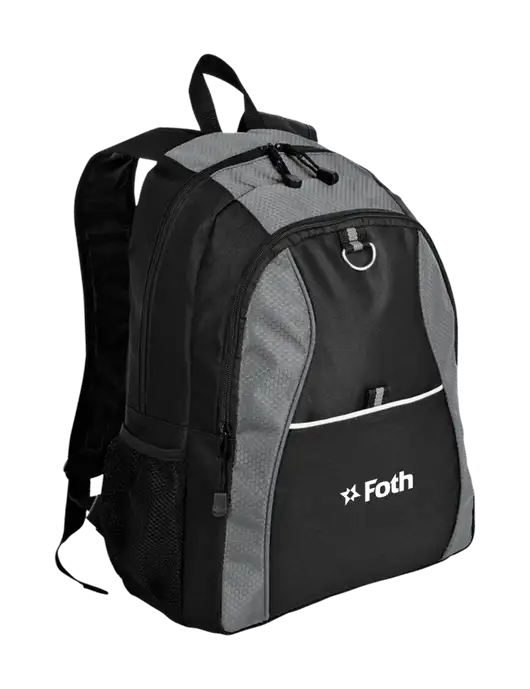 Honeycomb Grey/Black Backpack w/Foth Logo