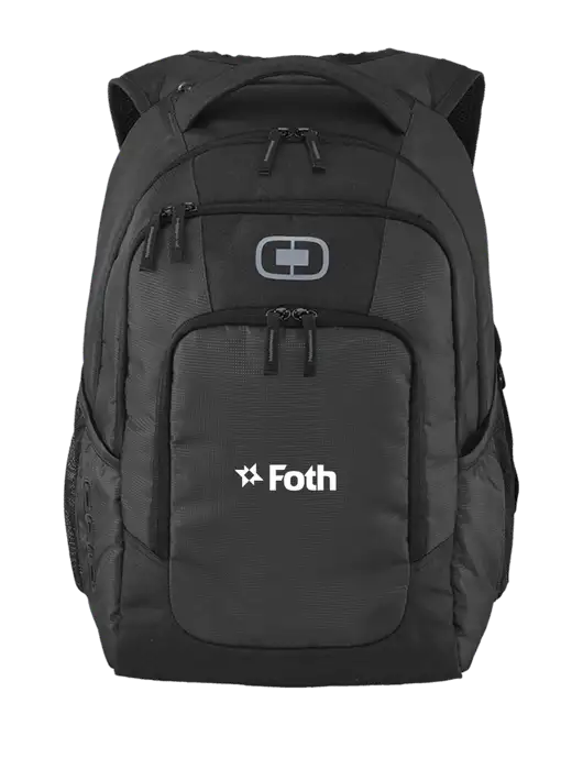 OGIO Diesel Grey Logan Laptop Backpack
 w/Foth Logo