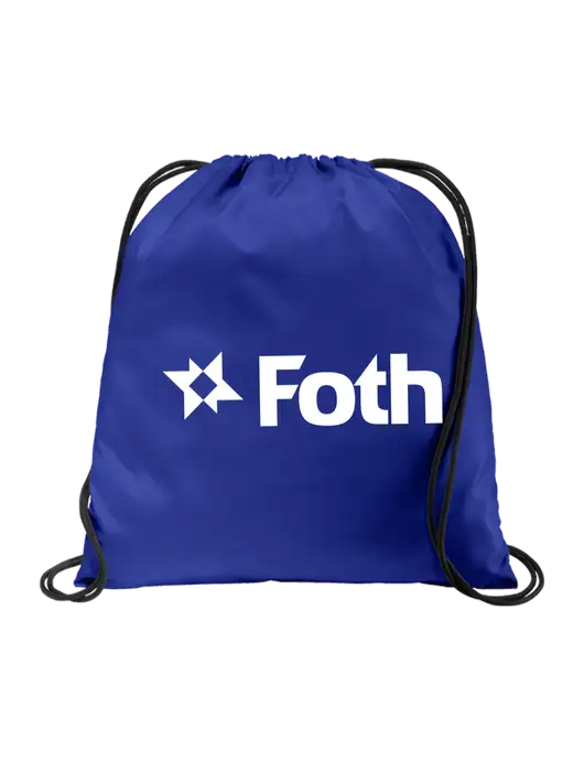Drawstring  Royal Cinch Pack w/Foth Logo
