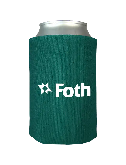 Teal Foam Coolie w/Foth Logo