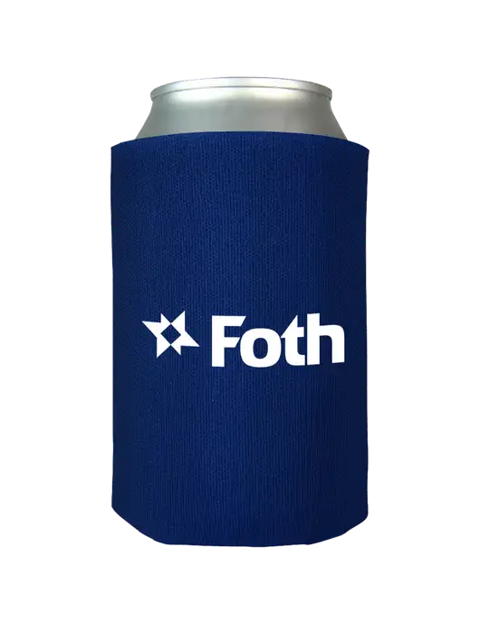 Dark Royal Blue Foam Coolie w/Foth Logo