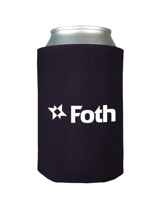 Dark Purple Foam Coolie w/Foth Logo