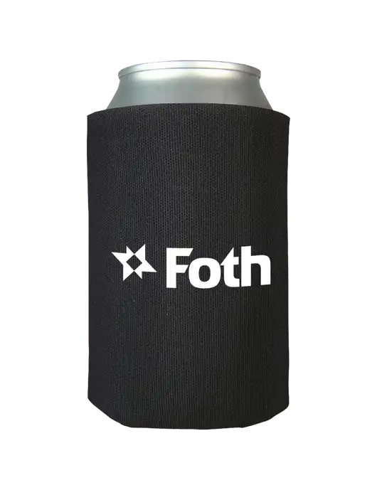 Black Foam Coolie w/Foth Logo