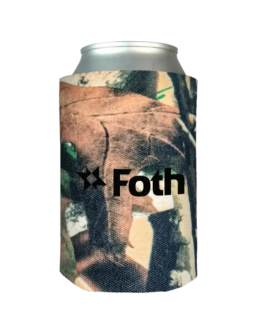 Timber Camo Foam Coolie w/Foth Logo