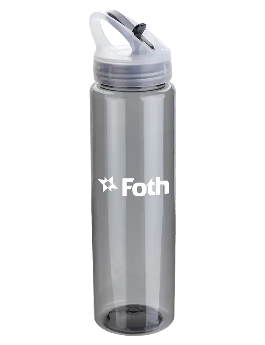 Buddy Smoke 32 oz PET Bottle with Flip Lid w/Foth Logo