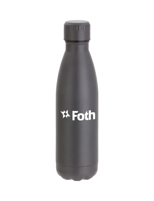 City Go Matte Charcoal 17 oz Insulated Bottle w/Foth Logo