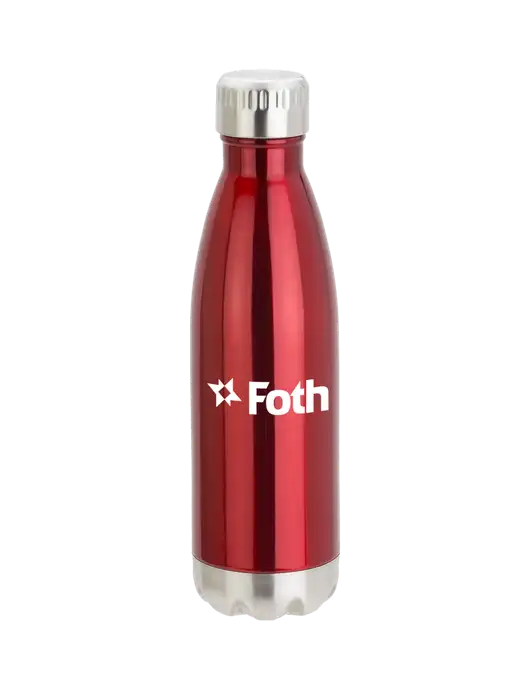 City Go Red 17 oz Insulated Bottle w/Foth Logo