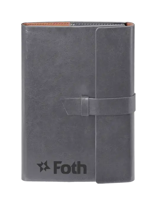 Fabrizio Grey 6.875 x 9.56 Portfolio w/Foth Logo