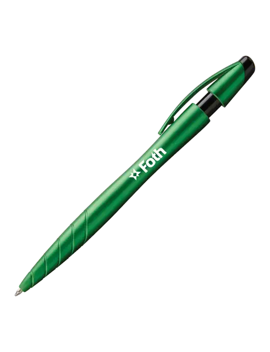 Awali Green Metallic Pen - Black Ink w/Foth Logo