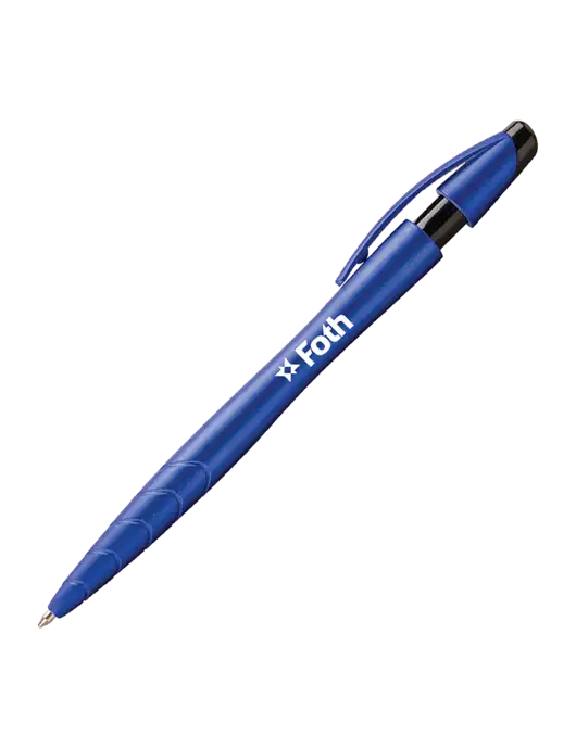 Awali Blue Metallic Pen - Black Ink w/Foth Logo