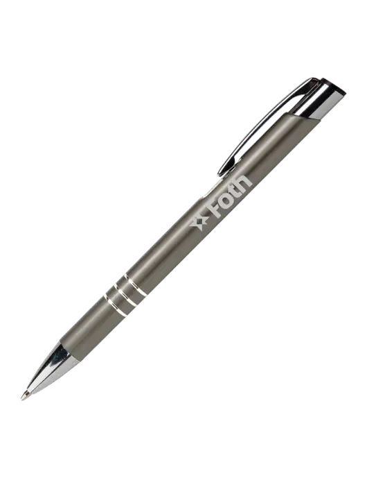 Laurent Gunmetal Pen - Black Ink w/Foth Logo