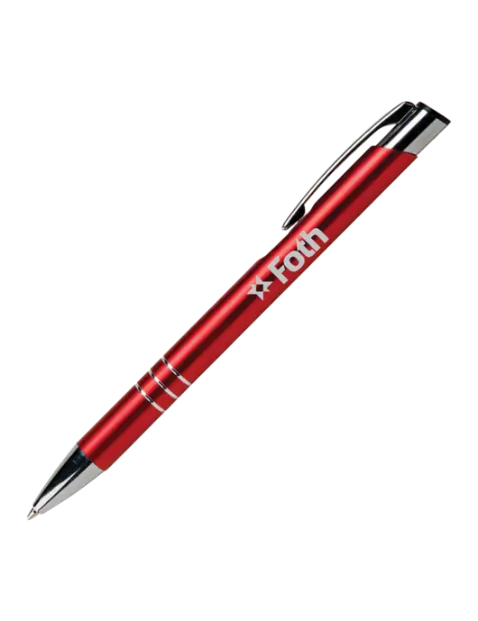 Laurent Red Pen - Black Ink w/Foth Logo