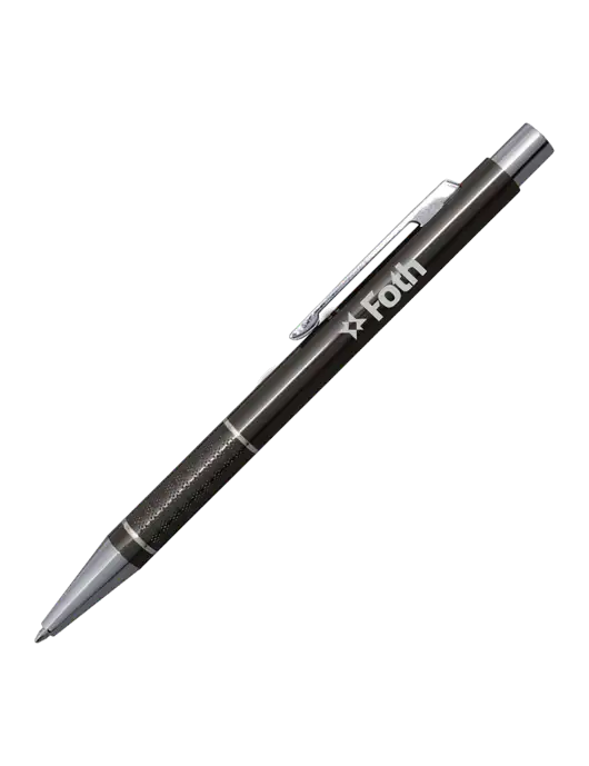 St George Gunmetal Pen - Blue Ink w/Foth Logo