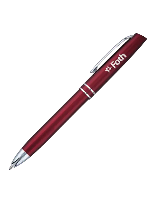 Maroon Anguilla Black Ink Pen w/Foth Logo