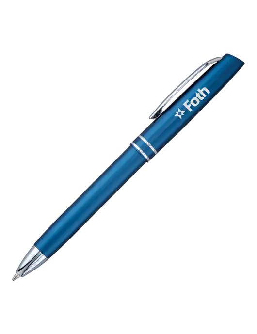 Blue Anguilla Black Ink Pen w/Foth Logo