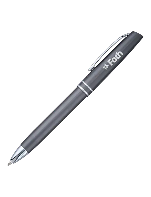 Gunmetal Anguilla Black Ink Pen w/Foth Logo