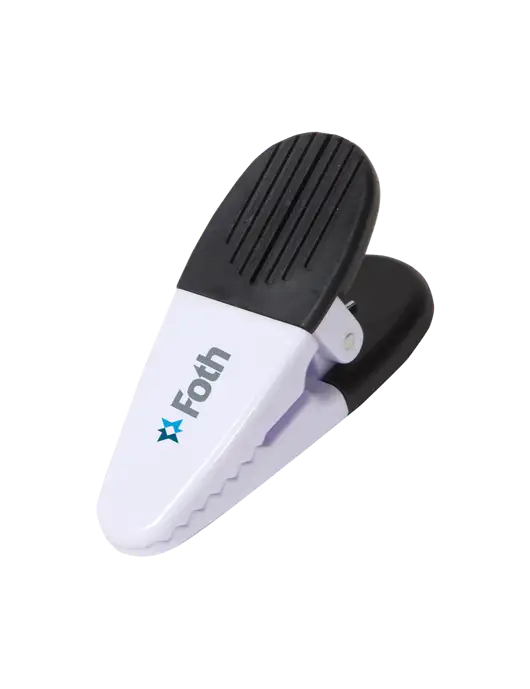 Magnetic White Power Clip w/Foth Logo