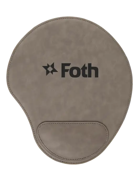 Gray Leatherette Mouse Pad w/Foth Logo