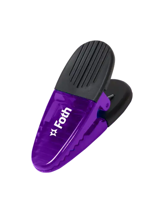 Magnetic Purple Power Clip w/Foth Logo