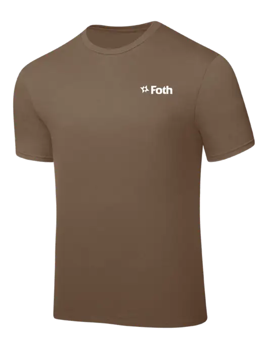 Light Brown PosiCharge Competitor Tee w/Foth Logo