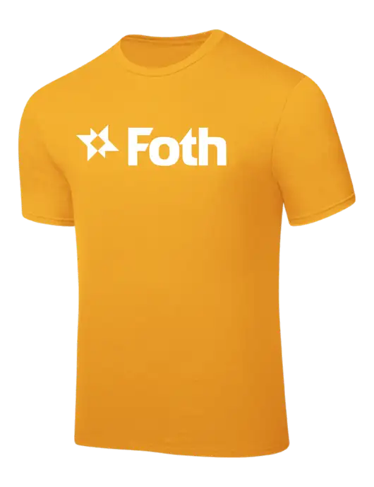 Yellow Gold PosiCharge Competitor Tee w/Foth Logo