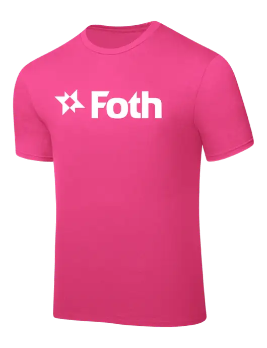 Neon Pink PosiCharge Competitor Tee w/Foth Logo