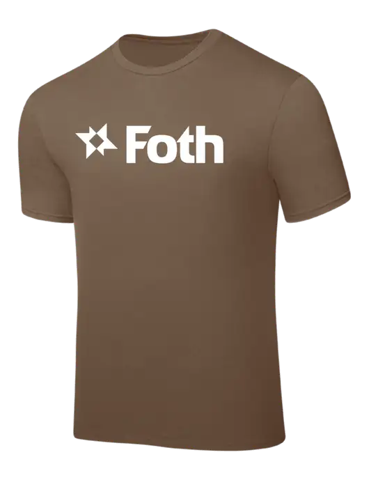 Light Brown PosiCharge Competitor Tee w/Foth Logo