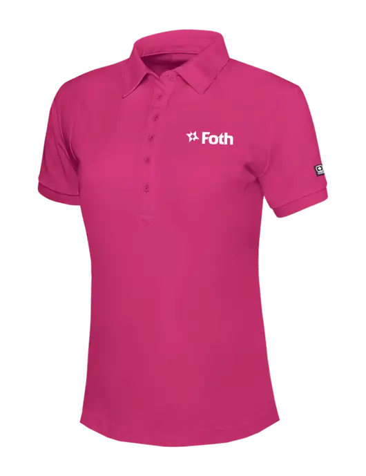OGIO Womens Pink Jewel Polo w/Foth Logo