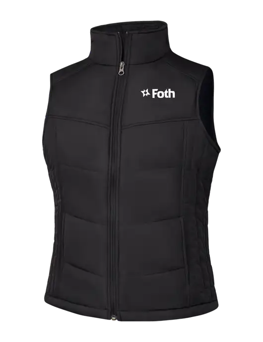 Womens Black/Black Vest w/Foth Logo